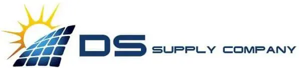 A blue and white logo of the sports supply company.