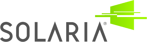 A green background with the word aria in grey letters.