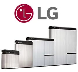 A group of lg solar panels with the logo for lg.