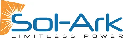 A blue and white logo of sol-air